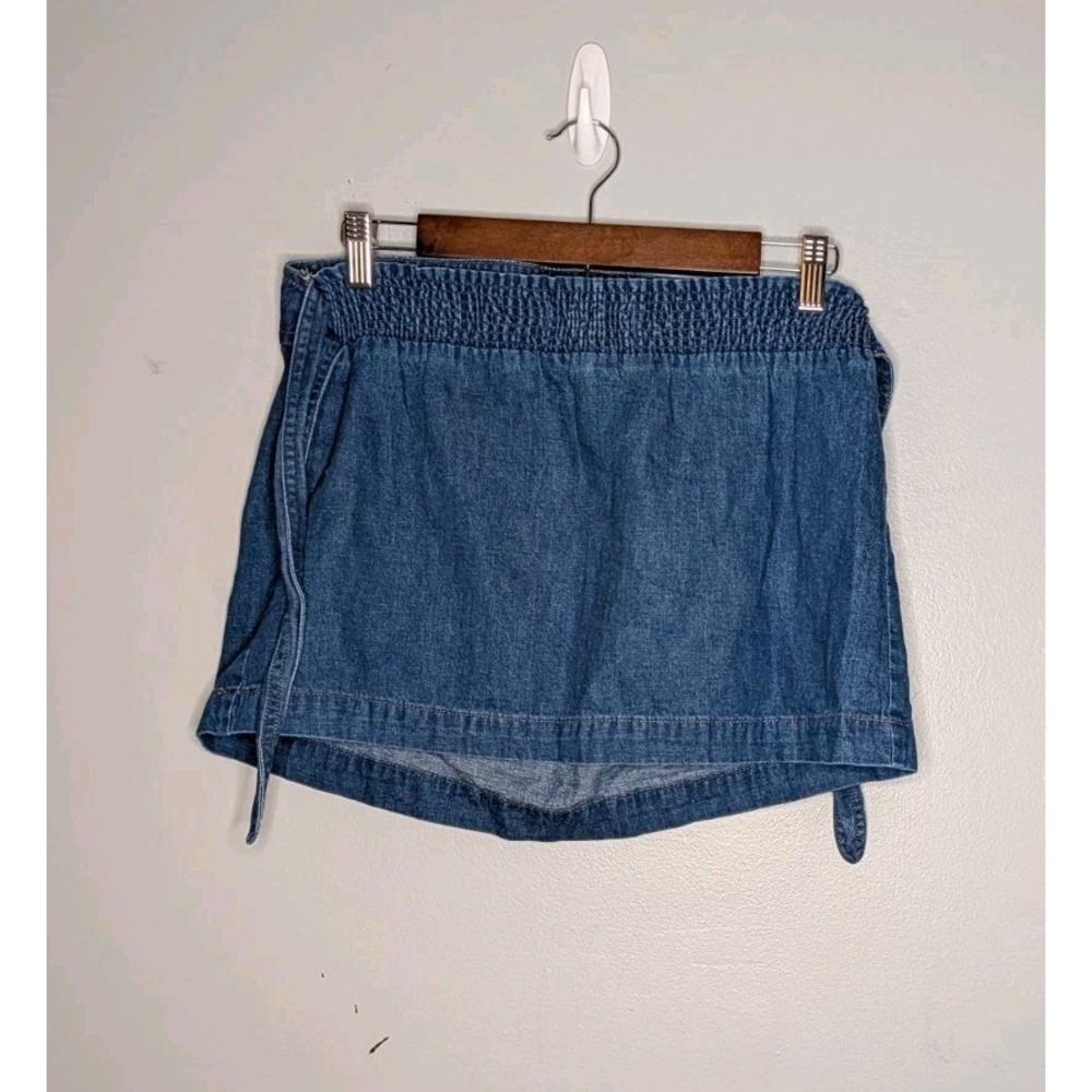 Madewell Denim Jean Micro‎ Mini Skirt Size XS Elastic Waist Cute Skirt - Picture 12 of 16